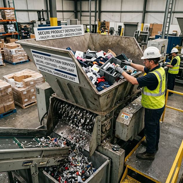 Palletised product ready for secure, documented destruction by Zero Waste Services Sydney